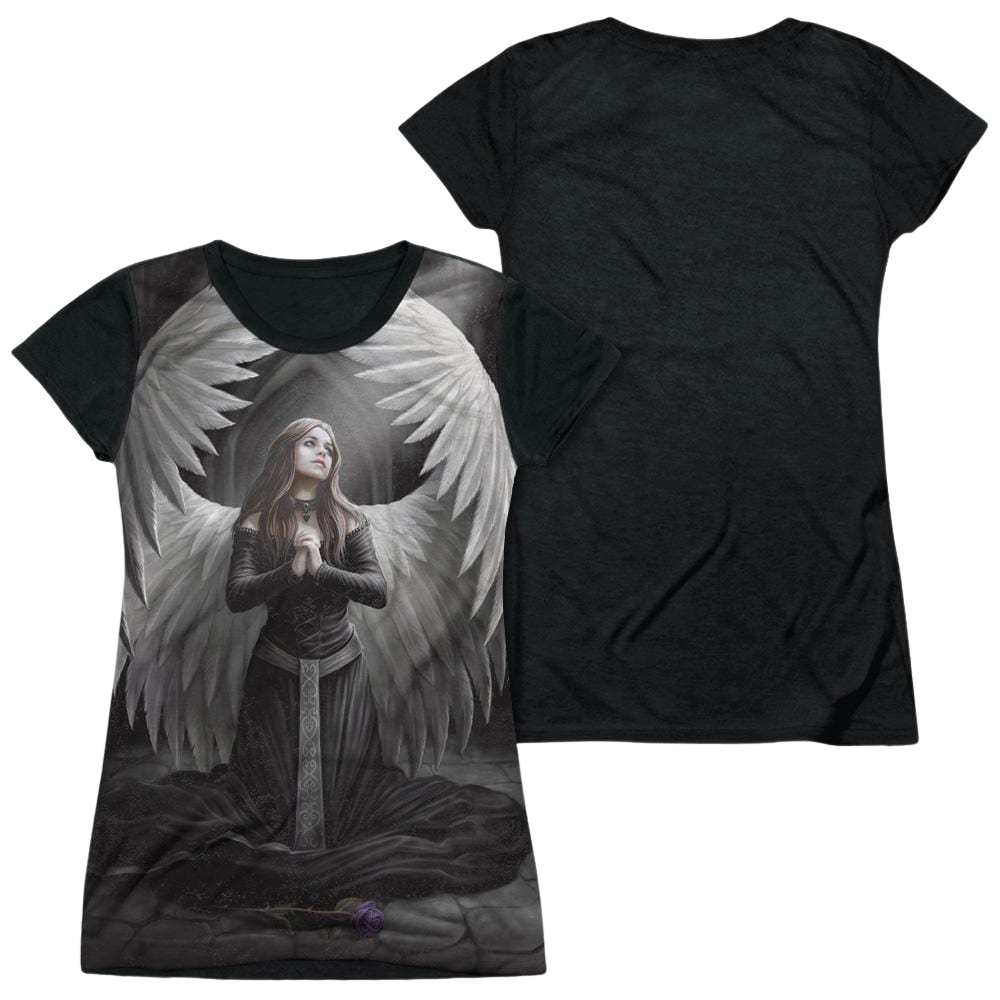Anne Stokes Prayer For The Fallen - Juniors Black Back T-Shirt Hoodie, Sweatshirt | ZylaModa.com