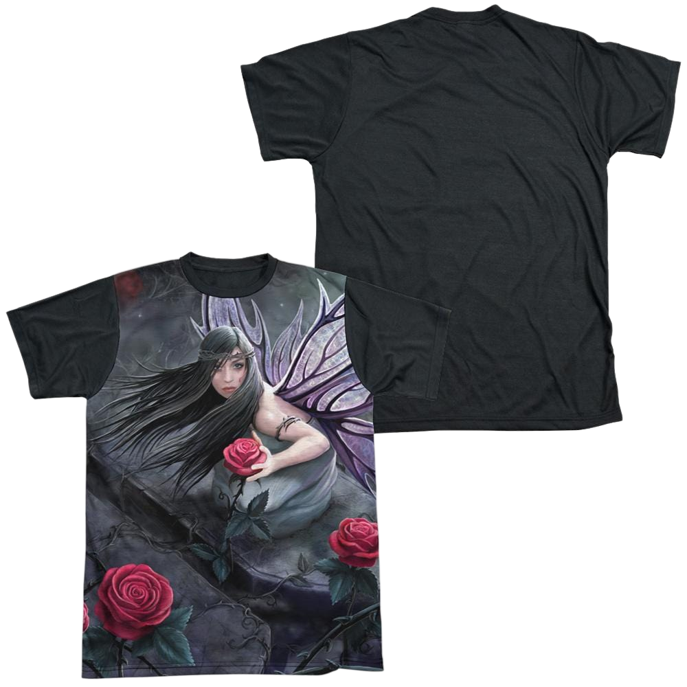 Anne Stokes Rose Fairy - Men's Black Back T-Shirt Hoodie, Sweatshirt | ZylaModa.com
