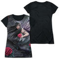 Anne Stokes Rose Fairy - Juniors Black Back T-Shirt Hoodie, Sweatshirt | ZylaModa.com