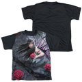 Anne Stokes Rose Fairy - Youth Black Back T-Shirt (Ages 8-12) Hoodie, Sweatshirt | ZylaModa.com