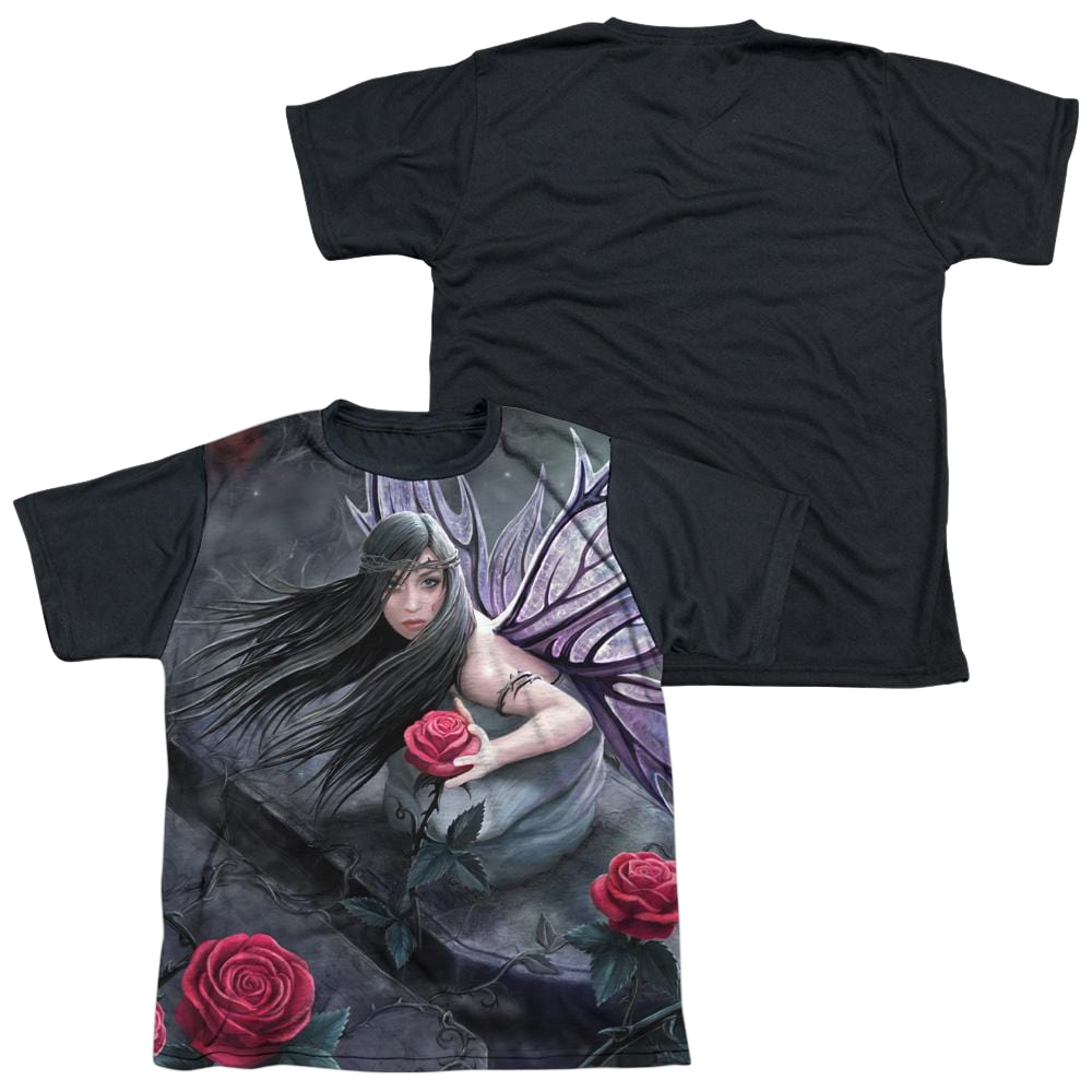 Anne Stokes Rose Fairy - Youth Black Back T-Shirt (Ages 8-12) Hoodie, Sweatshirt | ZylaModa.com