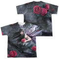 Anne Stokes Rose Fairy - Youth All-Over Print T-Shirt (Ages 8-12) Hoodie, Sweatshirt | ZylaModa.com