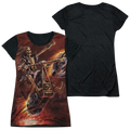 Anne Stokes Hellrider - Juniors Black Back T-Shirt Hoodie, Sweatshirt | ZylaModa.com