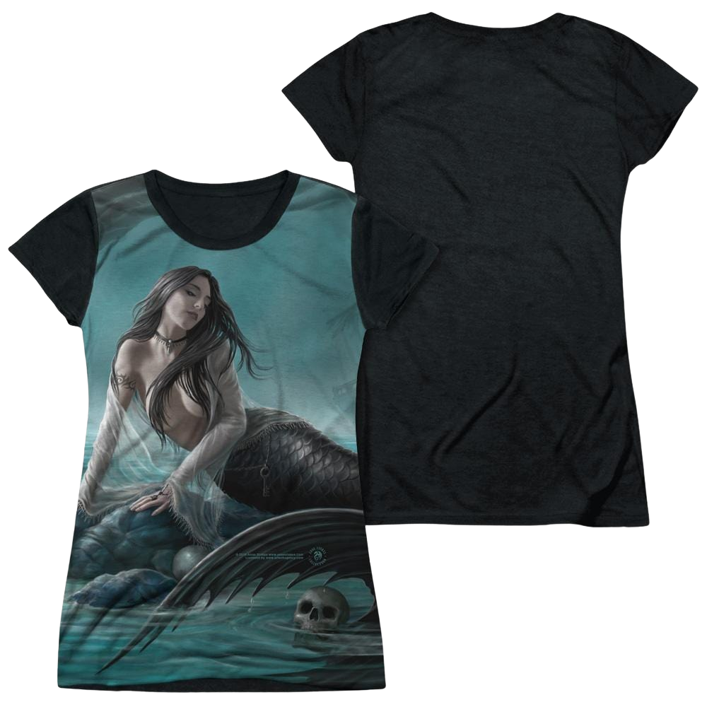 Anne Stokes Sirens Lament - Juniors Black Back T-Shirt Hoodie, Sweatshirt | ZylaModa.com