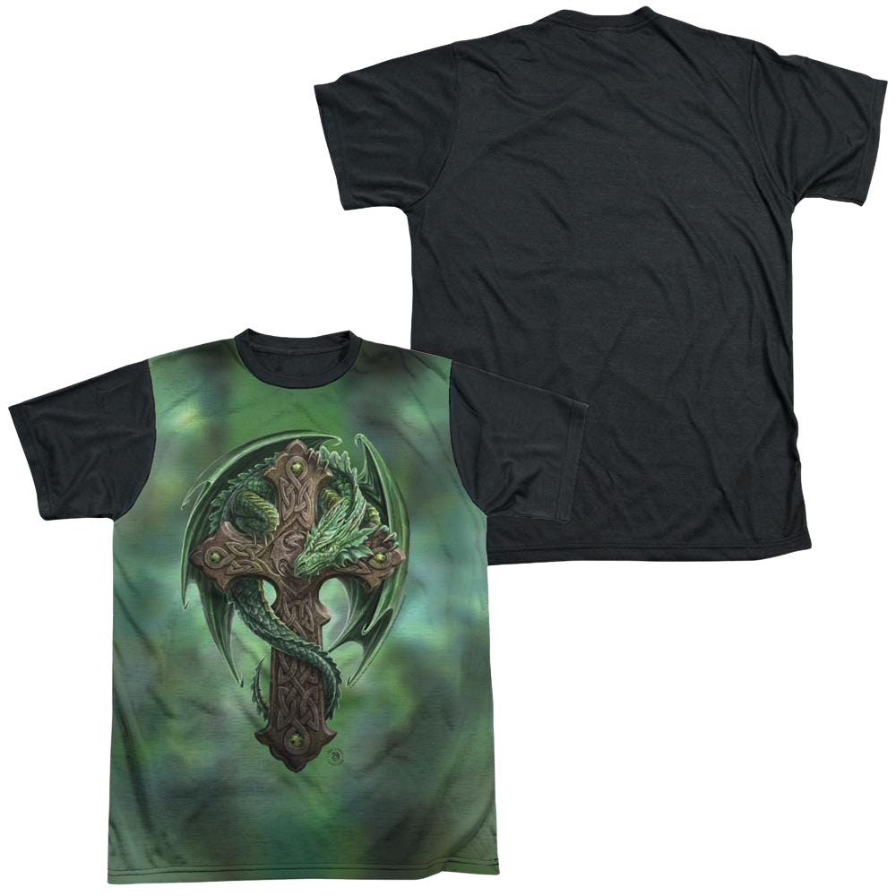Anne Stokes Woodland Guardian - Men's Black Back T-Shirt Hoodie, Sweatshirt | ZylaModa.com