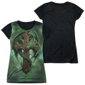 Anne Stokes Woodland Guardian - Juniors Black Back T-Shirt Hoodie, Sweatshirt | ZylaModa.com