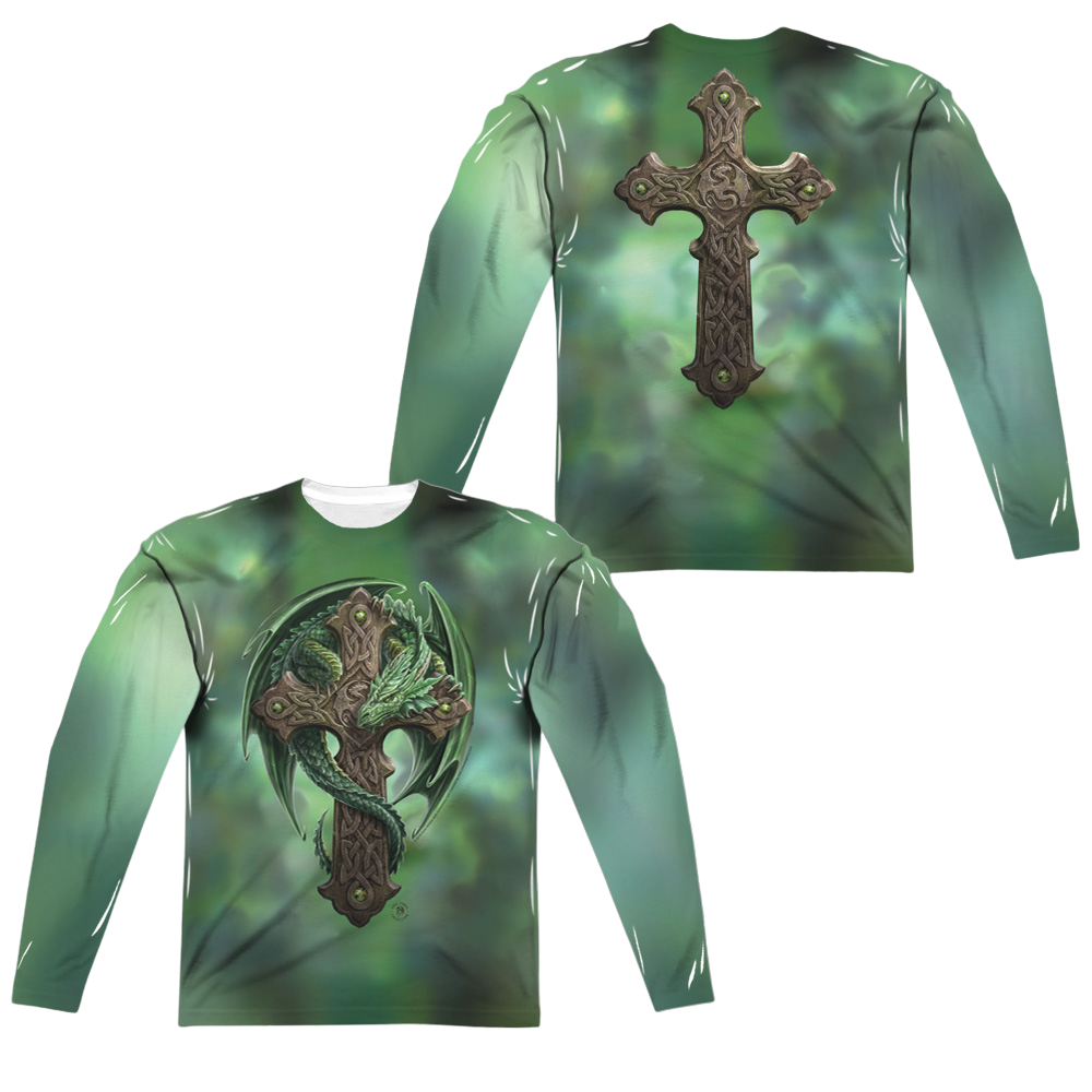 Anne Stokes Woodland Guardian - Men's All-Over Print Long Sleeve T-Shirt Hoodie, Sweatshirt | ZylaModa.com