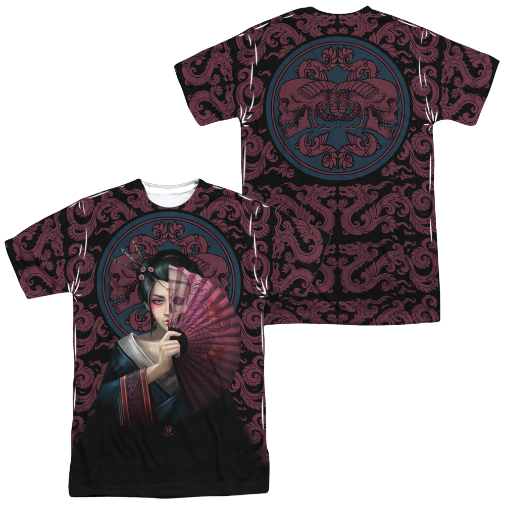 Anne Stokes Geisha Skull - Men's All-Over Print T-Shirt Hoodie, Sweatshirt | ZylaModa.com
