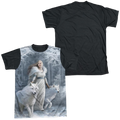 Anne Stokes Winter Guardians - Men's Black Back T-Shirt Hoodie, Sweatshirt | ZylaModa.com