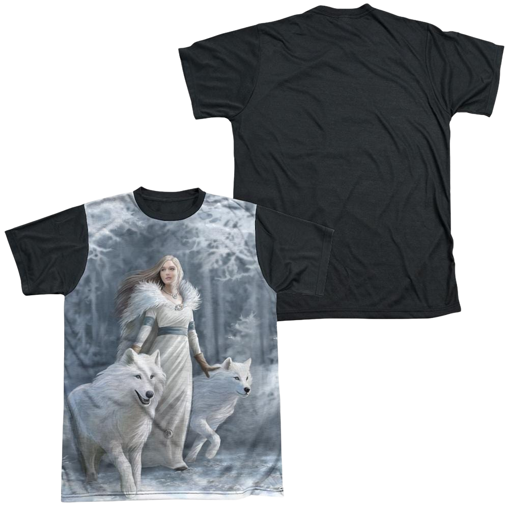 Anne Stokes Winter Guardians - Men's Black Back T-Shirt Hoodie, Sweatshirt | ZylaModa.com