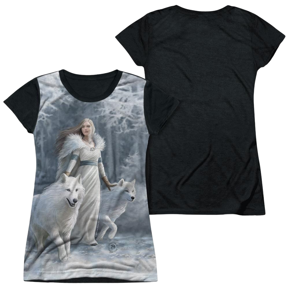 Anne Stokes Winter Guardians - Juniors Black Back T-Shirt Hoodie, Sweatshirt | ZylaModa.com