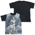 Anne Stokes Winter Guardians - Youth Black Back T-Shirt (Ages 8-12) Hoodie, Sweatshirt | ZylaModa.com