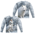 Anne Stokes Winter Guardians - Men's All-Over Print Long Sleeve T-Shirt Hoodie, Sweatshirt | ZylaModa.com