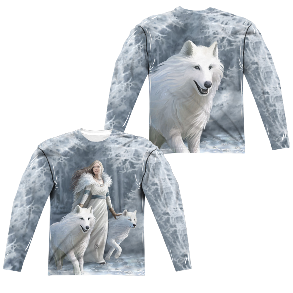 Anne Stokes Winter Guardians - Men's All-Over Print Long Sleeve T-Shirt Hoodie, Sweatshirt | ZylaModa.com