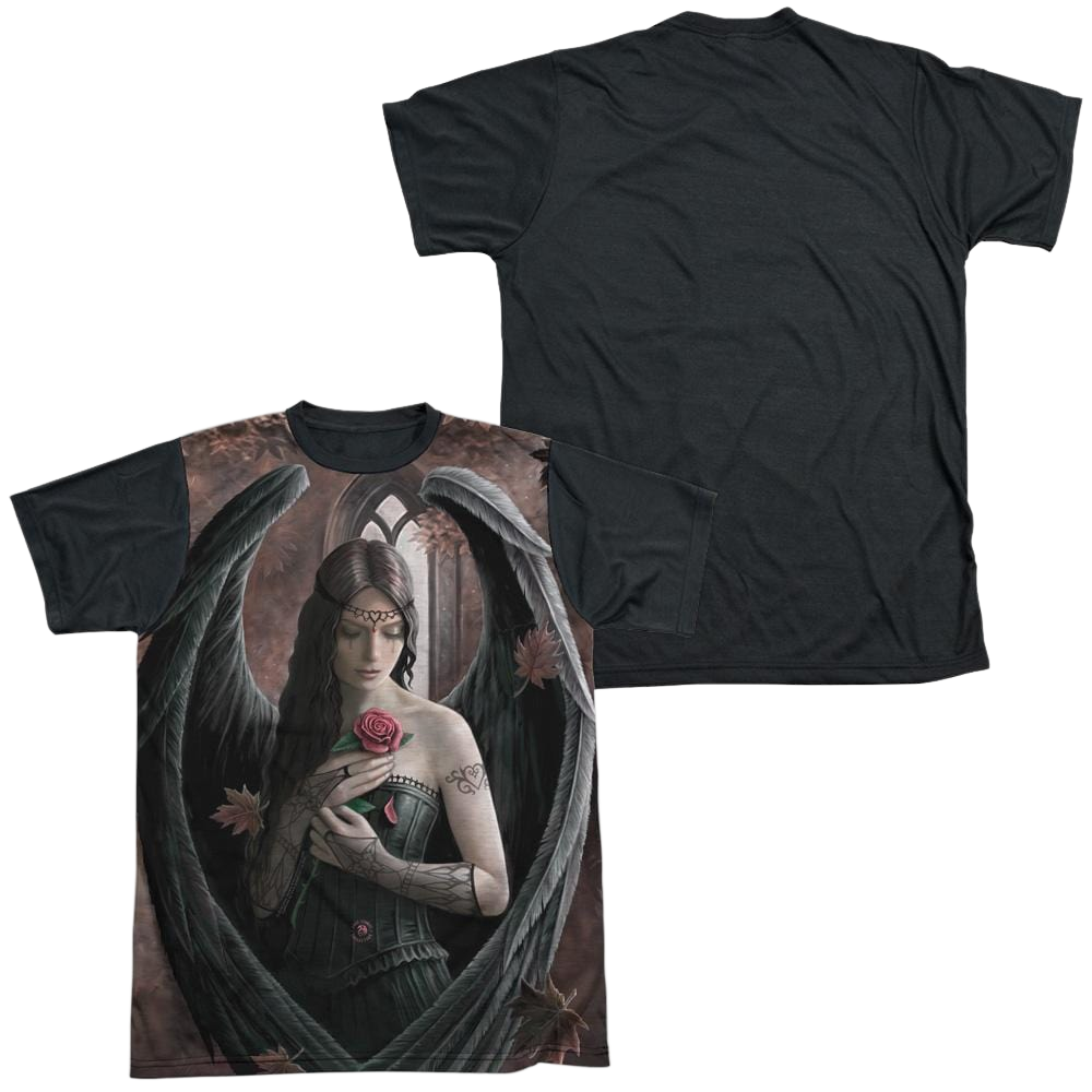 Anne Stokes Angel Rose - Men's Black Back T-Shirt Hoodie, Sweatshirt | ZylaModa.com