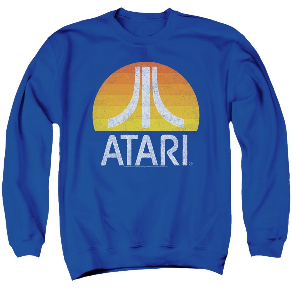 Atari Sunrise Eroded - Men's Crewneck Sweatshirt T-Shirts, Hoodie | ZylaModa.com