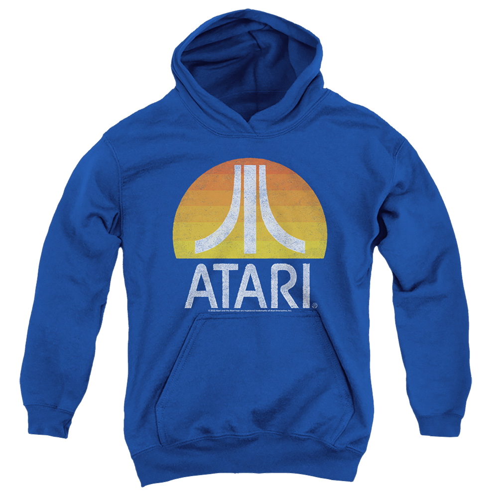 Atari Sunrise Eroded Youth Pull-Over Hoodie T-Shirts, Sweatshirt | ZylaModa.com
