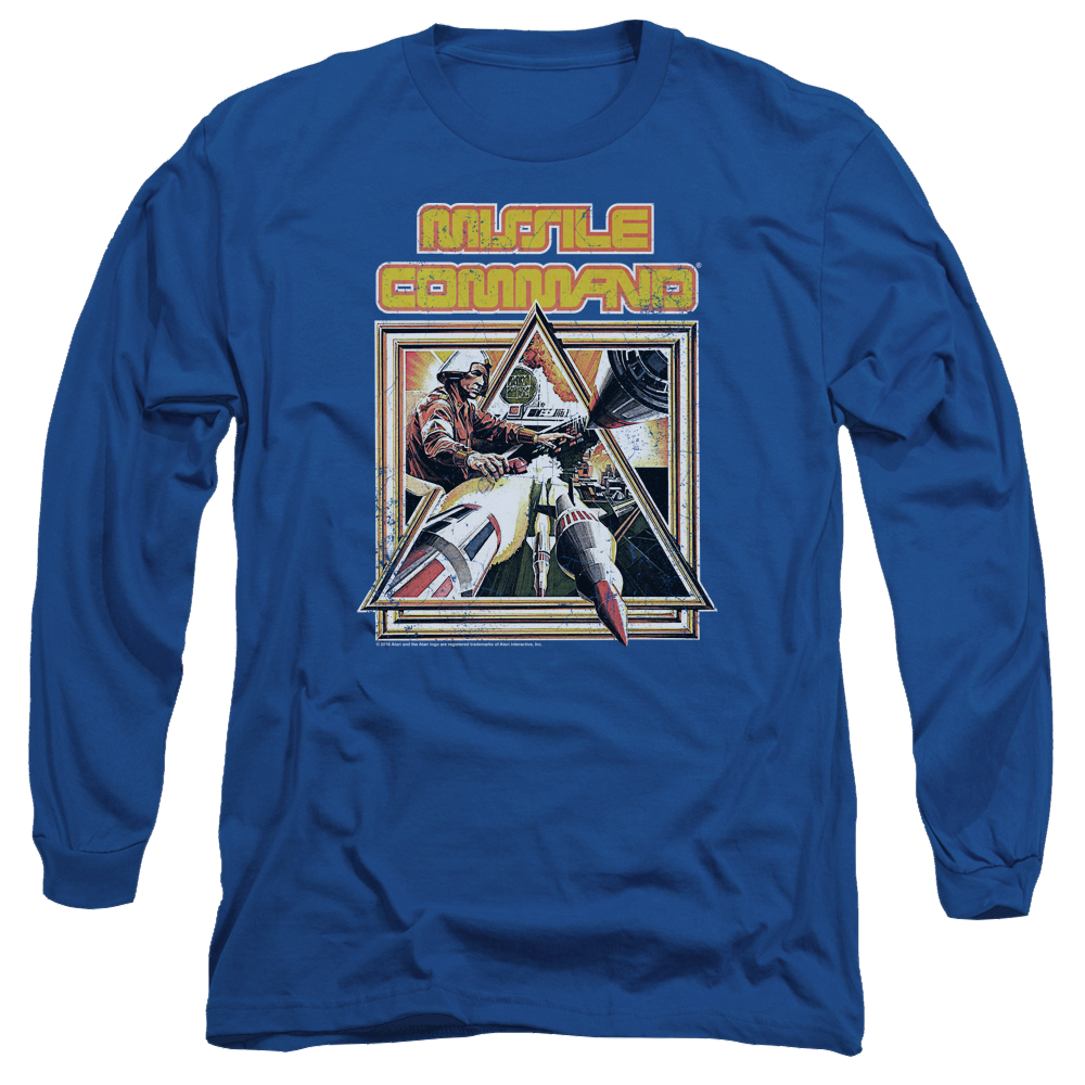 Atari Missle Commander - Men's Long Sleeve T-Shirt Hoodie, Sweatshirt | ZylaModa.com