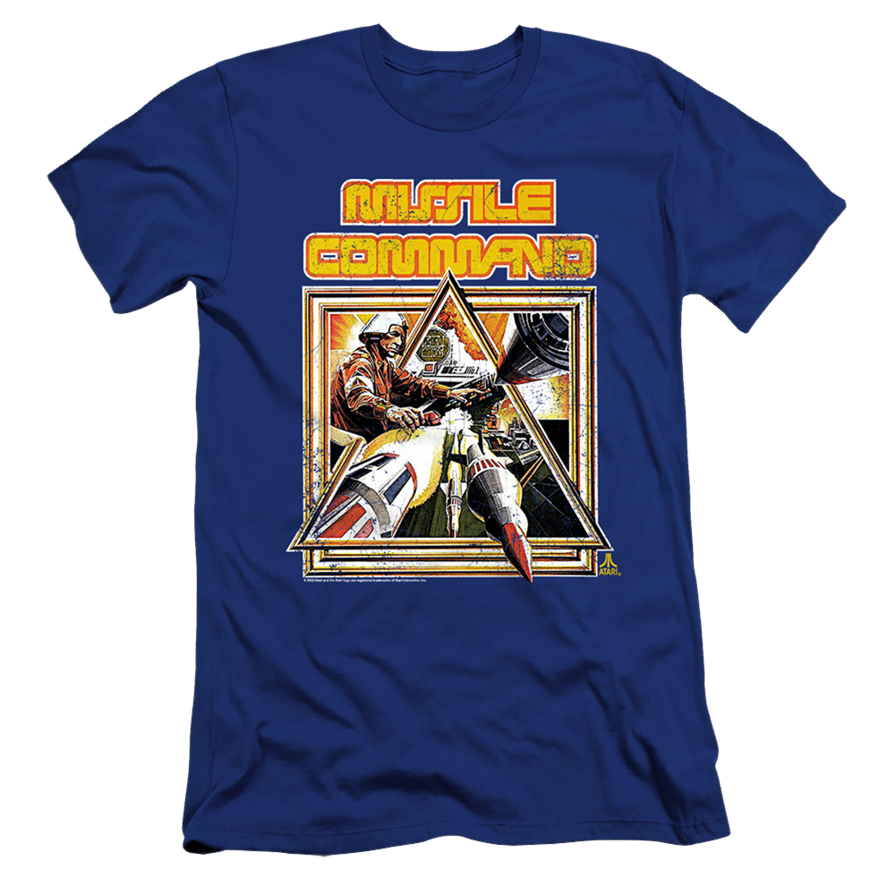 Atari Missle Commander - Men's Premium Slim Fit T-Shirt Hoodie, Sweatshirt | ZylaModa.com