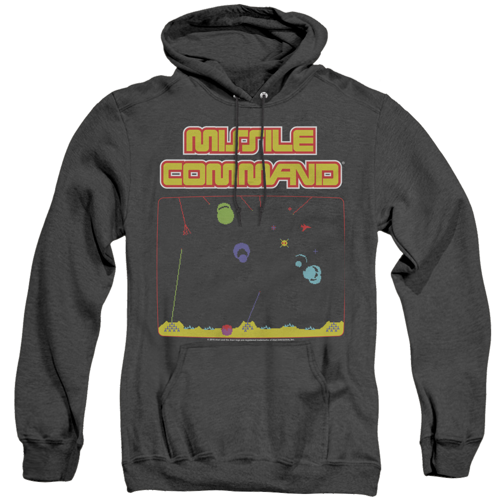 Atari Missle Screen - Heather Pullover Hoodie T-Shirts, Sweatshirt | ZylaModa.com