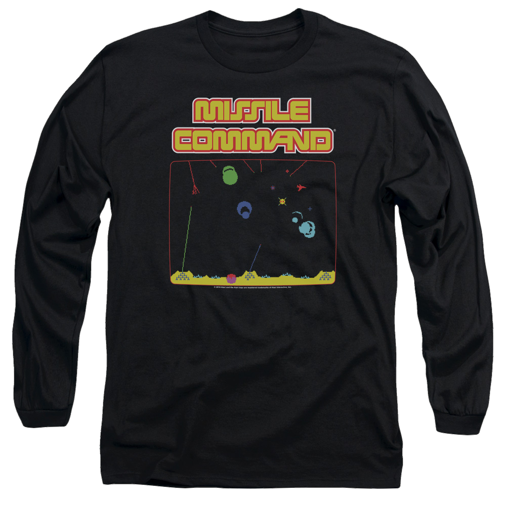 Atari Missle Screen - Men's Long Sleeve T-Shirt Hoodie, Sweatshirt | ZylaModa.com