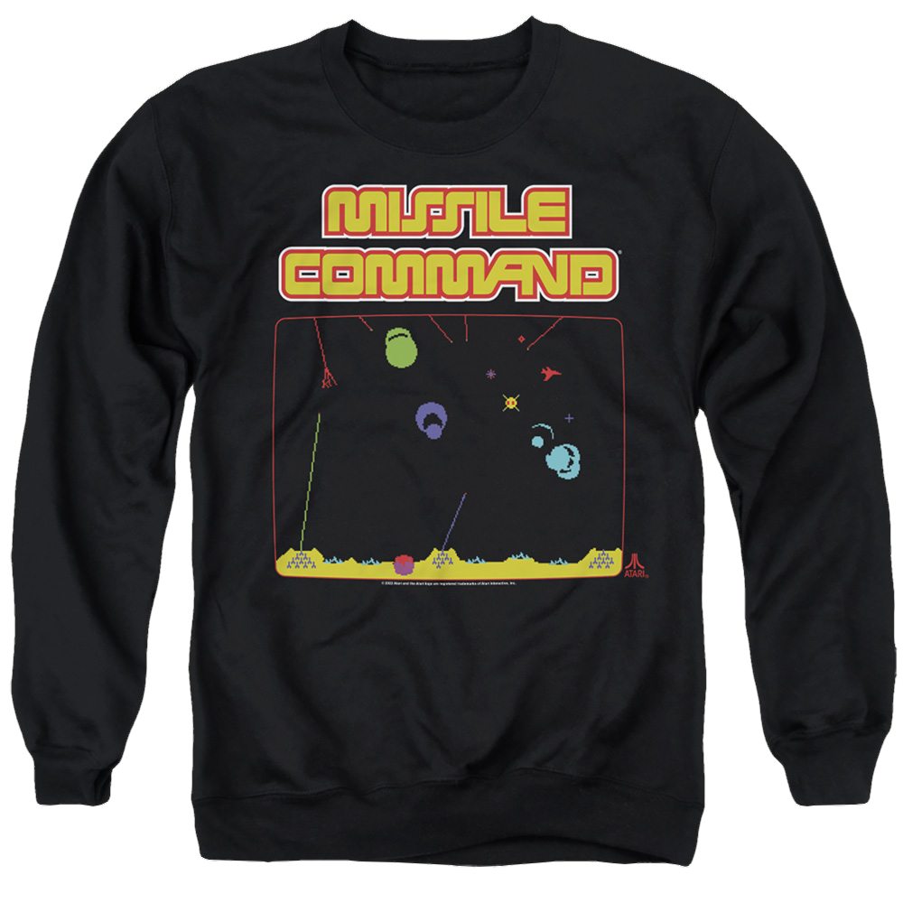 Atari Missle Screen - Men's Crewneck Sweatshirt T-Shirts, Hoodie | ZylaModa.com