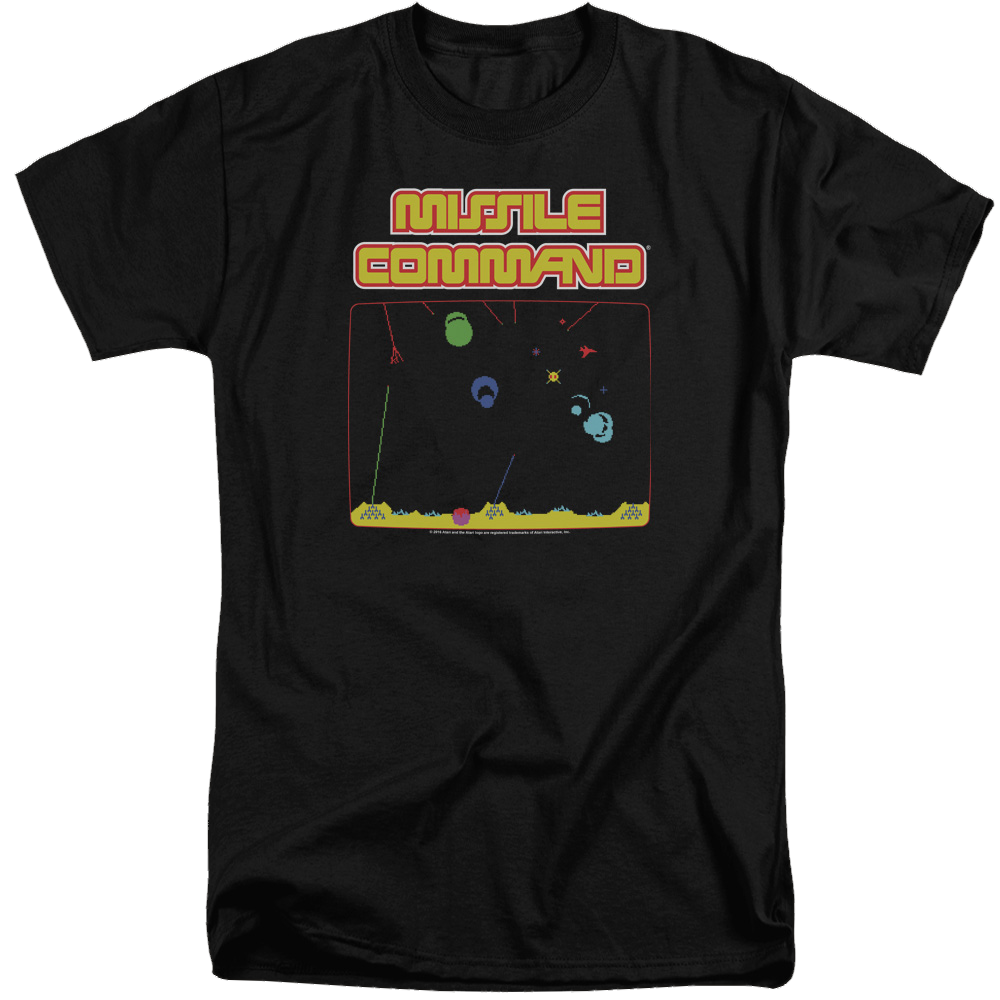 Atari Missle Screen - Men's Tall Fit T-Shirt Hoodie, Sweatshirt | ZylaModa.com