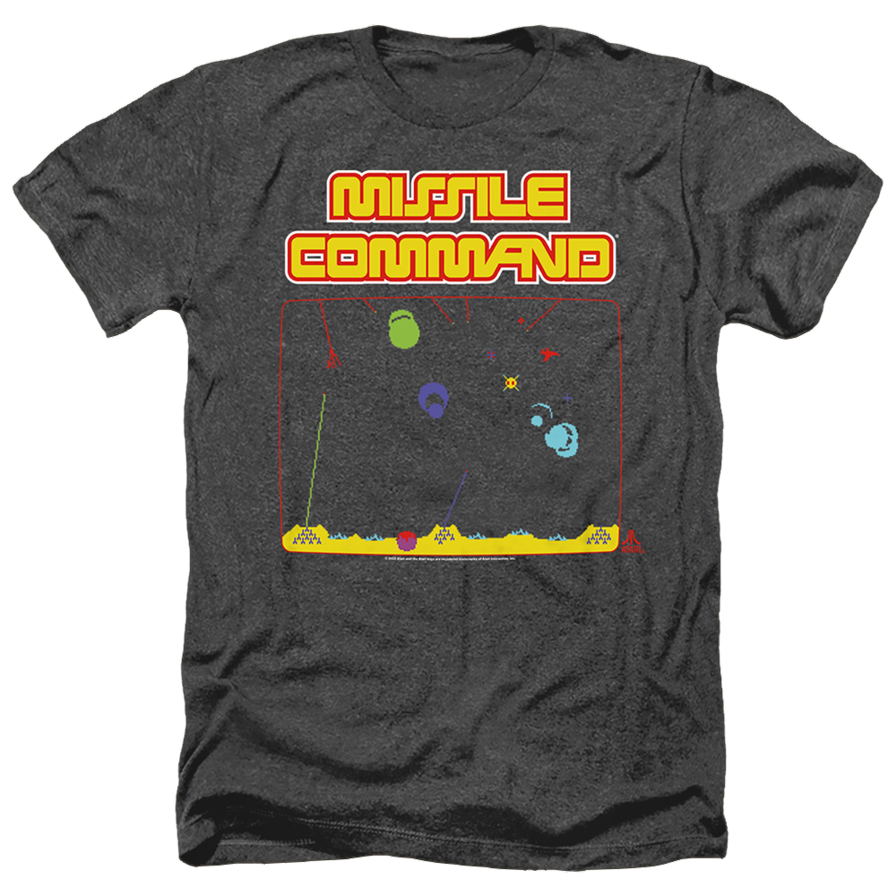 Atari Missle Screen - Men's Heather T-Shirt Hoodie, Sweatshirt | ZylaModa.com
