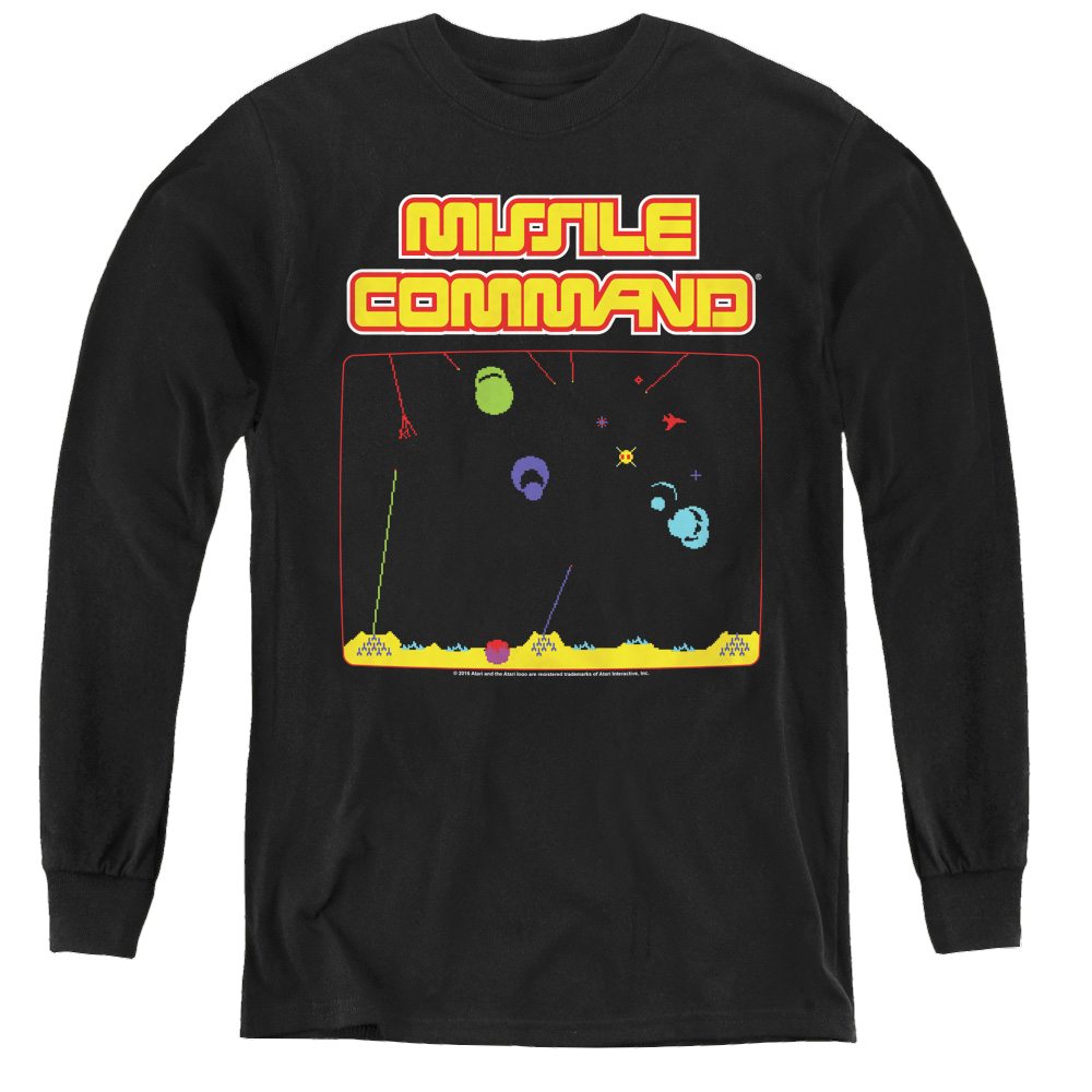 Atari Missle Screen - Youth Long Sleeve T-Shirt Hoodie, Sweatshirt | ZylaModa.com