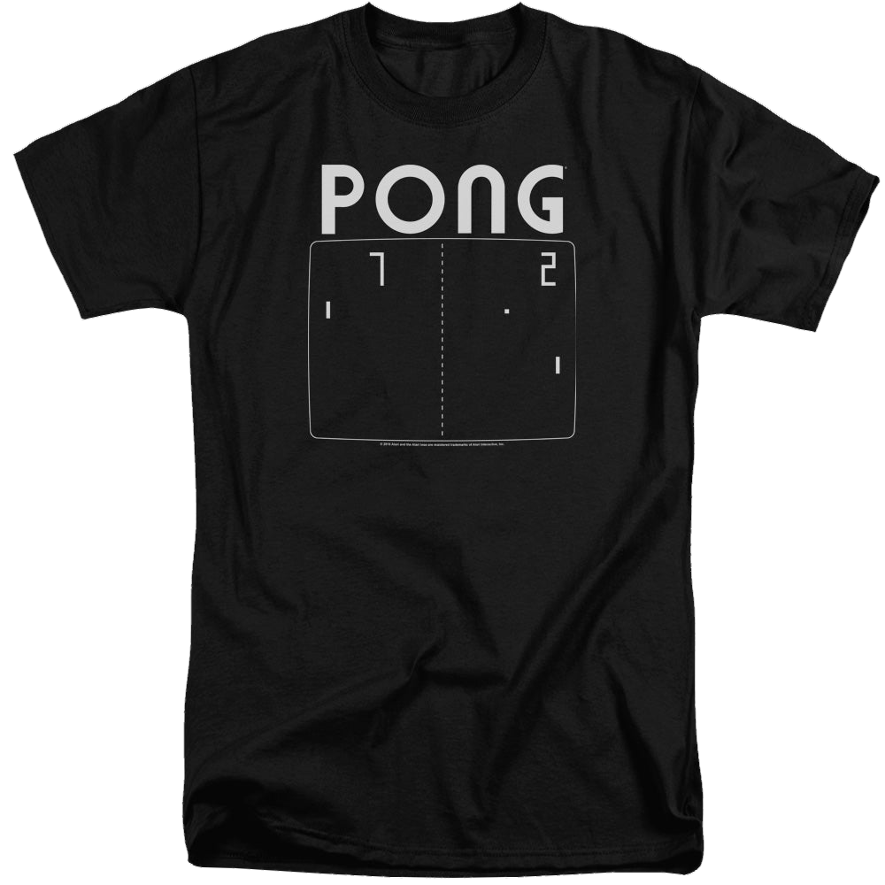 Atari Pong Screen - Men's Tall Fit T-Shirt Hoodie, Sweatshirt | ZylaModa.com