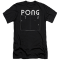 Atari Pong Screen - Men's Premium Slim Fit T-Shirt Hoodie, Sweatshirt | ZylaModa.com