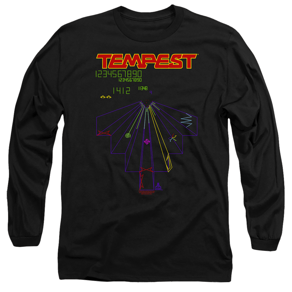 Atari Tempest Screen - Men's Long Sleeve T-Shirt Hoodie, Sweatshirt | ZylaModa.com