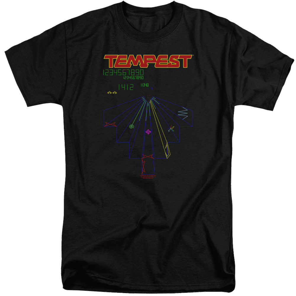 Atari Tempest Screen - Men's Tall Fit T-Shirt Hoodie, Sweatshirt | ZylaModa.com