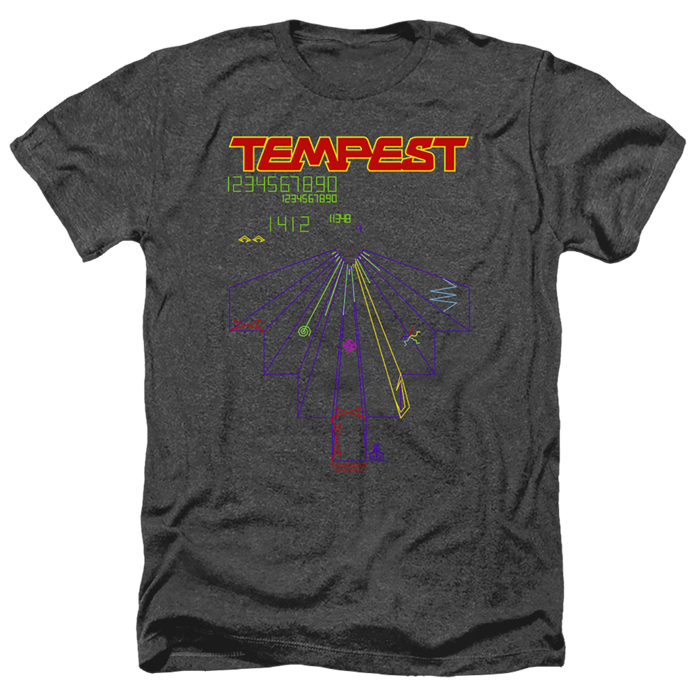 Atari Tempest Screen - Men's Heather T-Shirt Hoodie, Sweatshirt | ZylaModa.com