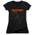 Atari Tempest Screen - Juniors V-Neck T-Shirt Hoodie, Sweatshirt | ZylaModa.com