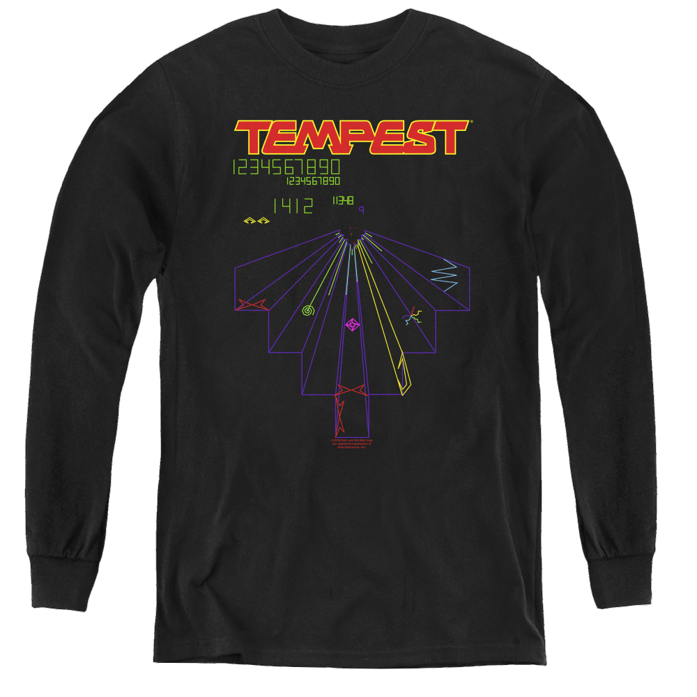 Atari Tempest Screen - Youth Long Sleeve T-Shirt Hoodie, Sweatshirt | ZylaModa.com