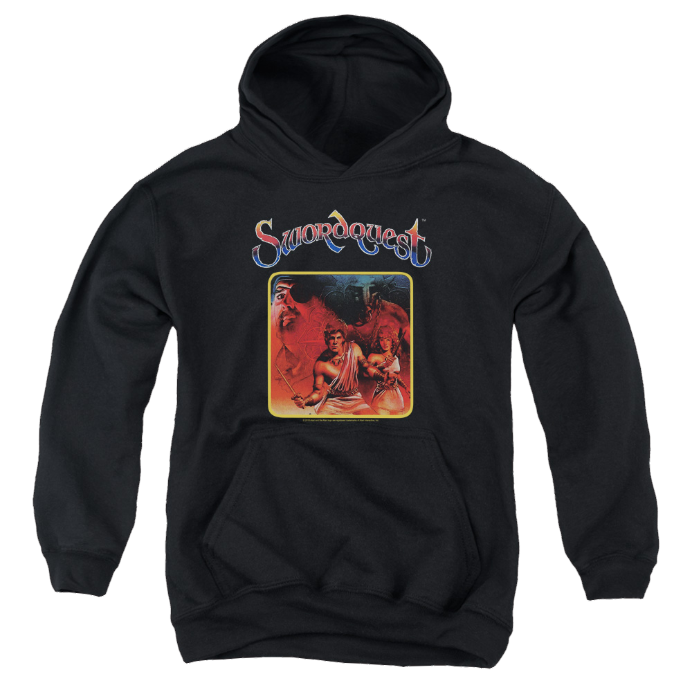 Atari Swordquest - Youth Hoodie (Ages 8-12) T-Shirts, Sweatshirt | ZylaModa.com