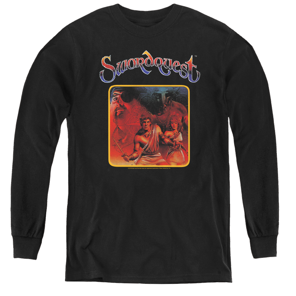 Atari Swordquest - Youth Long Sleeve T-Shirt Hoodie, Sweatshirt | ZylaModa.com
