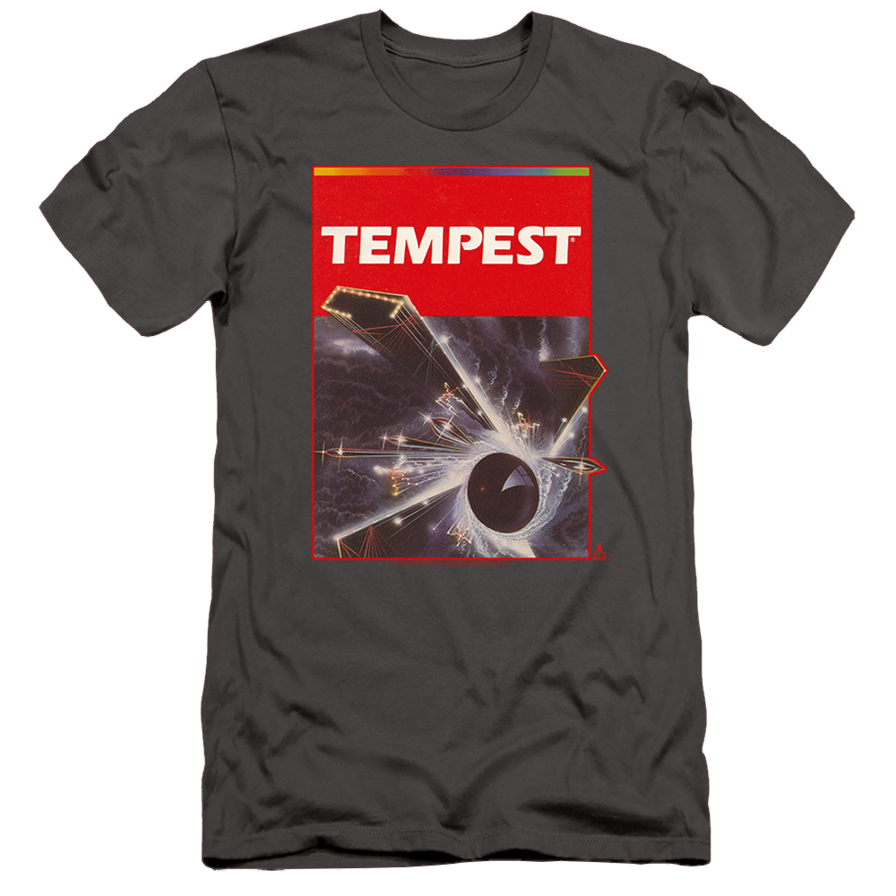 Atari Tempest Box Art - Men's Slim Fit T-Shirt Hoodie, Sweatshirt | ZylaModa.com