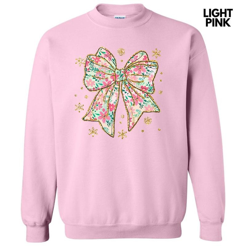 Adorable Big Floral Bow Sweatshirt 'NLB' T-Shirts, Hoodie | ZylaModa.com