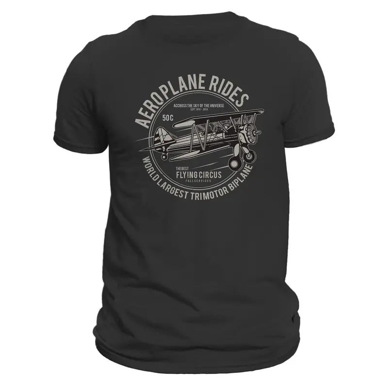 Airplane Pilot Flying Aeroplane Men's T-Shirt Hoodie, Sweatshirt | ZylaModa.com