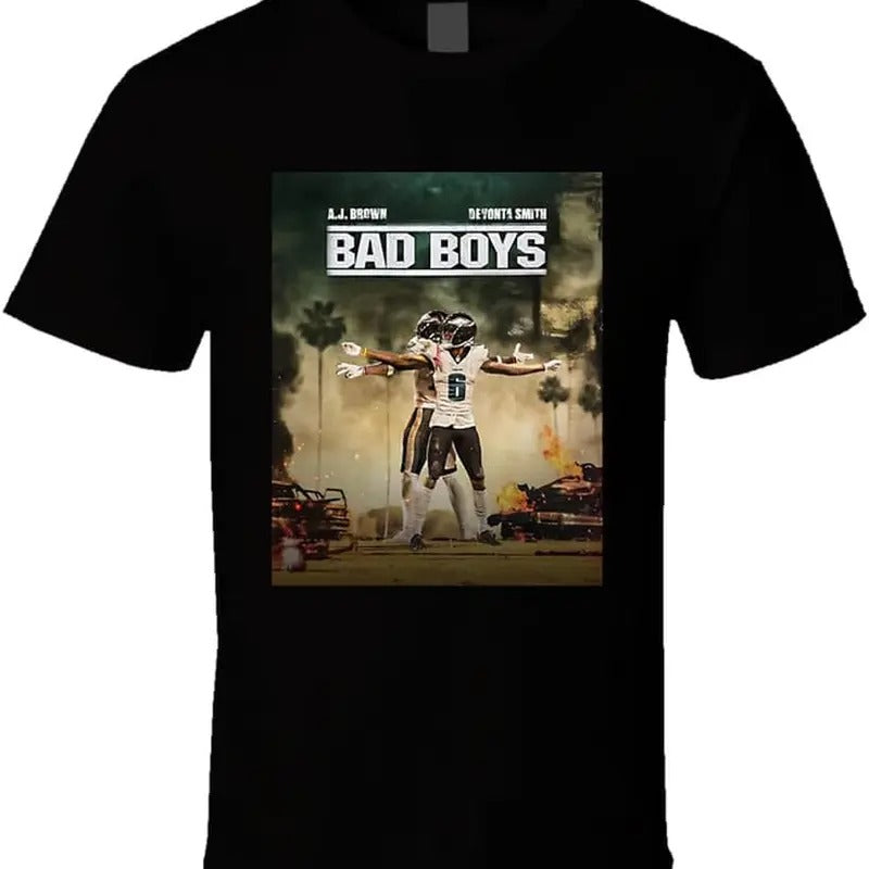 Aj Brown Devonta Smith Bad Boys Celebration T Shirt Hoodie, Sweatshirt | ZylaModa.com