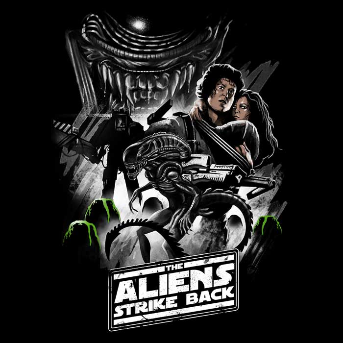 Aliens Strike Back - Youth Apparel T-Shirts, Hoodie, Sweatshirt | ZylaModa.com (Image 2)