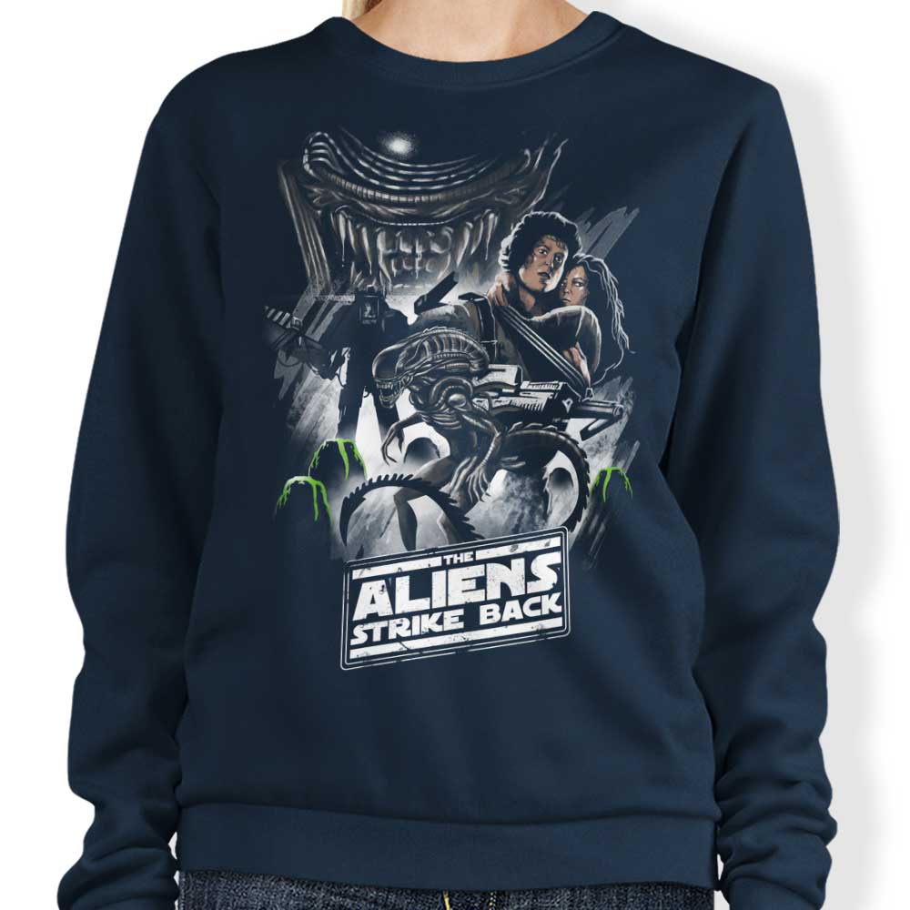 Aliens Strike Back - Sweatshirt T-Shirts, Hoodie | ZylaModa.com (Image 3)
