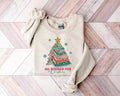 All Booked For Christmas Shirt Gift for Librarian, Bookworm Christmas Sweater, Christmas Book Tree Sweatshirt, Book...