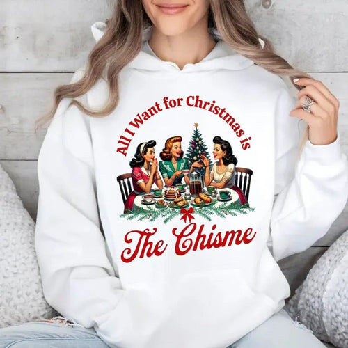 All I Want For Christmas Is The Chisme Sweater, Chismosa Shirt, Latina Chismosa Social Club Graphic Tee, Chisme Mexican...