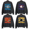 All Team Football Sweatshirt, 90s Vintage Crewneck Sweatshirt, Vintage Football Sweatshirt Hometown Pullover, Gift For...