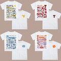 All Team NCAA Crewneck T-Shirt, Hand Drawn University Impressions Artwork, Graphic Football Shirt, Sport Gift for Men,...
