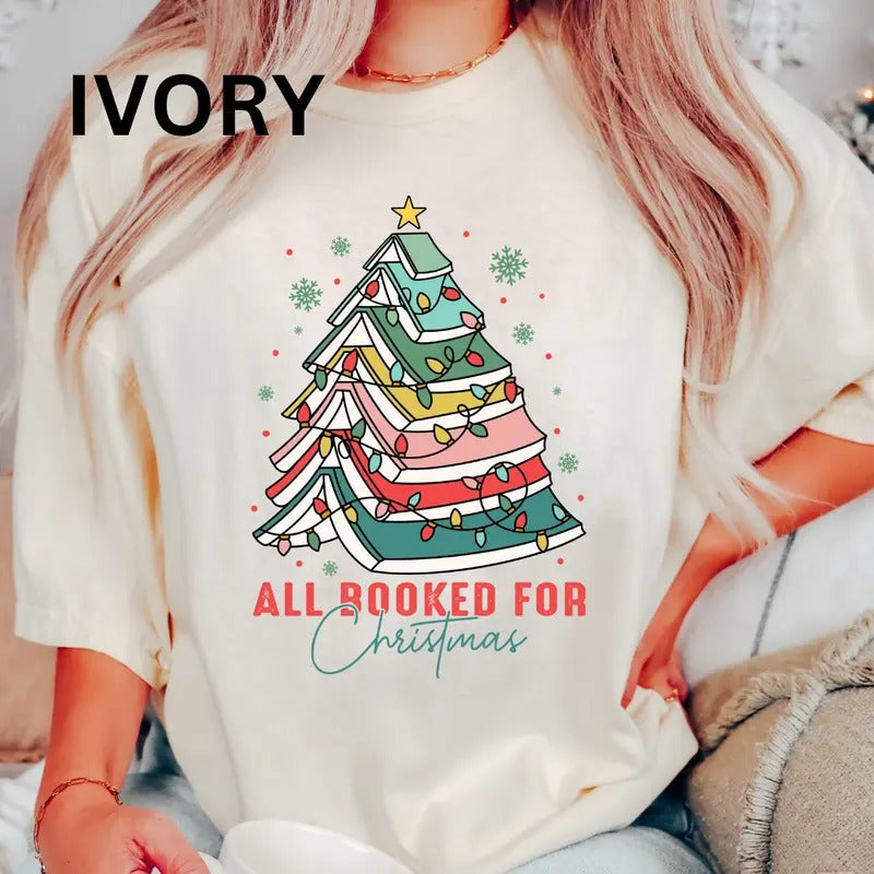 All booked for christmas shirt, Womenswear, Oversized, Printed, comfort colors Hoodie, Sweatshirt | ZylaModa.com