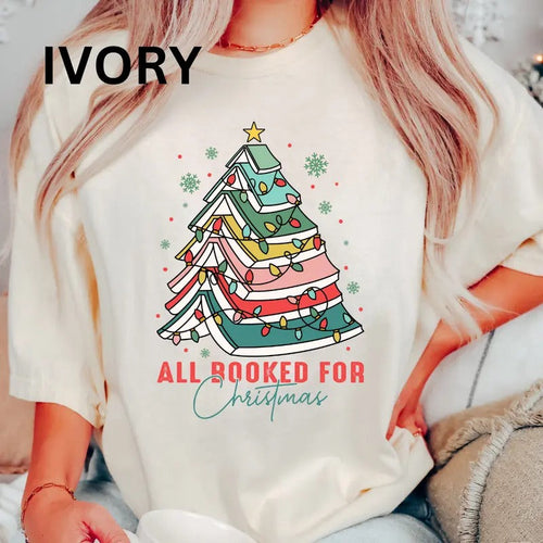 All booked for christmas shirt, Womenswear, Oversized, Printed, comfort colors Hoodie, Sweatshirt | ZylaModa.com